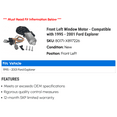 thumbnail image 2 of Front Left Window Motor - Compatible with 1995 - 2001 Ford Explorer 1996 1997 1998 1999 2000, 2 of 2