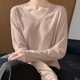 thumbnail image 4 of ClodeEU Women's Lightweight V Neck Long Sleeve Knit Top ,Casual Comfort Pullover Blouse ,Women's Plus L, 4 of 6