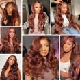 thumbnail image 2 of Extensiones de cabello Auokmar Red Copper Body Wave, 70 cm, 150% de densidad, 2 of 7