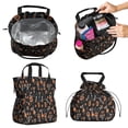 thumbnail image 2 of Halloween Skeletons and Pumpkins Drawstring Lunch Bag Women - Drawstring Lunch Bag Insulated for Work Office - Stain-Resistant Large Lunchbags for Women with Multi-Pockets, 2 of 6