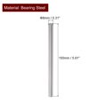 thumbnail image 2 of Unique Bargains 2pcs Linear Motion Rods 8mm x 150mm (0.31 x 5.91 Inches) Case Hardened Chrome Plated Round Guide for 3D Printer, 2 of 6