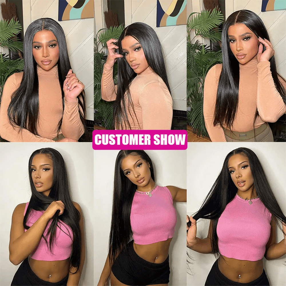 USTAR Brazilian Virgin Human Hair Bundles - Blended Hair Basic 1B Natural Black 12" Straight Deal
