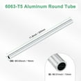 thumbnail image 3 of Tubo redondo de aluminio 6063 de 300 mm, 13 mm ID 16 mm OD, 1 paquete, tubería de aluminio sin costura para manualidades DIY [0.51x0.63x11.8IN], 3 of 7
