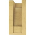 thumbnail image 4 of 4"W x 4"D x 8"H Wide Newport Rough Cedar Woodgrain TimberThane Corbel, Primed Tan, 4 of 6