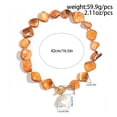 thumbnail image 4 of NICKSUN Boho Chunky Shell Necklace for Women Baroque Imitation Pearl Pendant Necklaces Irregular Shell Beaded Choker Necklace Trendy Vacation Jewelry, 4 of 8