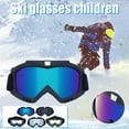 thumbnail image 3 of Leodye 1PCS Anti-UV Ski Goggles - Double-layer Windproof Glasses for Outdoor Skiing/Riding -7.7*4.1IN, 3 of 3