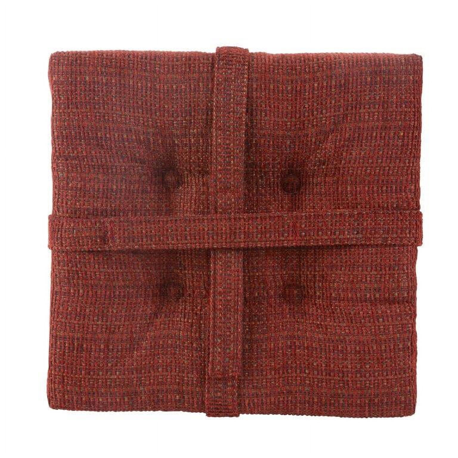 Klear Vu Gripper Square 15" x 15" Bar Stool Cushion with Velcro Straps - Set of 4