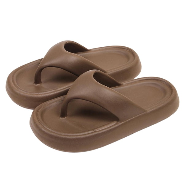 Zapatillas de Suela Suave de Goma Gruesa Par de Chanclas, Zapatillas de Suela de Goma Interior Al Aire Libre Verano