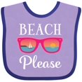 thumbnail image 3 of Inktastic Beach Please Sunglasses Girls Baby Bib, 3 of 4