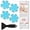 Blue, variant on Non Slip Bathtub Stickers, 24 PCS Shower Stickers for Safety Bathroom Tubs, Bathtub Non Slip Stickers and Adhesive Decals Scraper for Bath Tub, Shower Floor, Stairs, Ladders(Flower Shape, Blue)