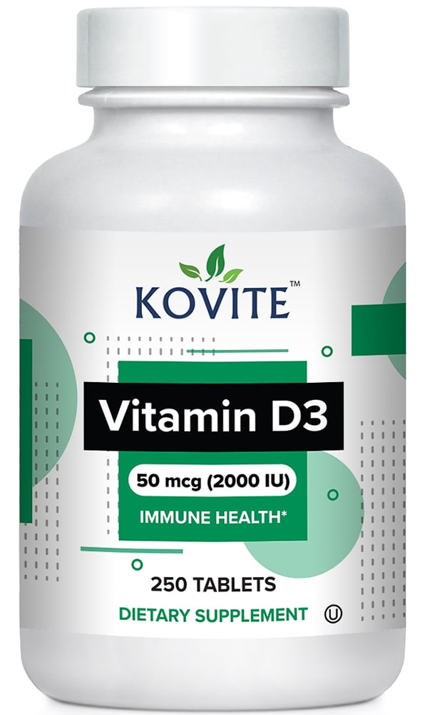 Kovite Kosher Vitamin D3 2000 IU (50 mcg) 250 Tablets