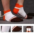 thumbnail image 2 of Casual Cotton Crew Stripes Thicken Warm Men Toe Socks Autumn Winter Middle Tube Apparel Accessory Sock, 2 of 6