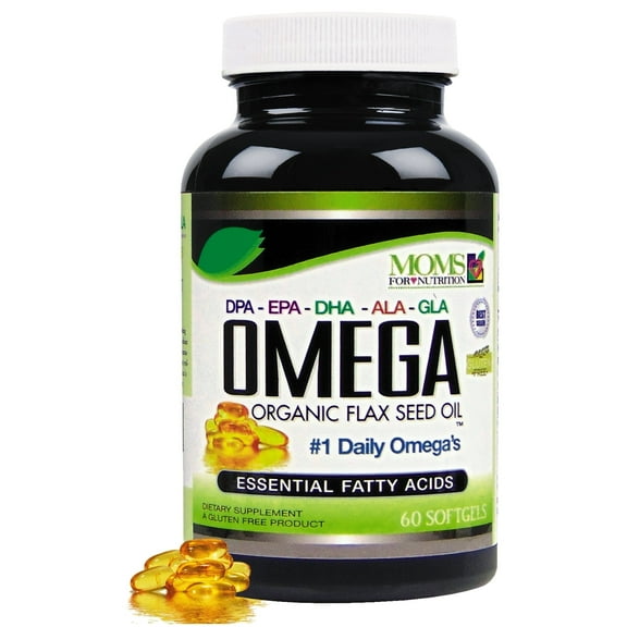 Omega 3-6-9 Supplement Blend with DPA, EPA, DHA, ALA ,GLA Organic Flax Seed Oil and Wild Caught Natural Fish Oil