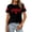 Black, variant on Womens Plus Size Graphic Tees Causal Canada Letter Printed Short Sleeve Tshirts Trendy Crew Neck Loose Fit Summer Tops White XL