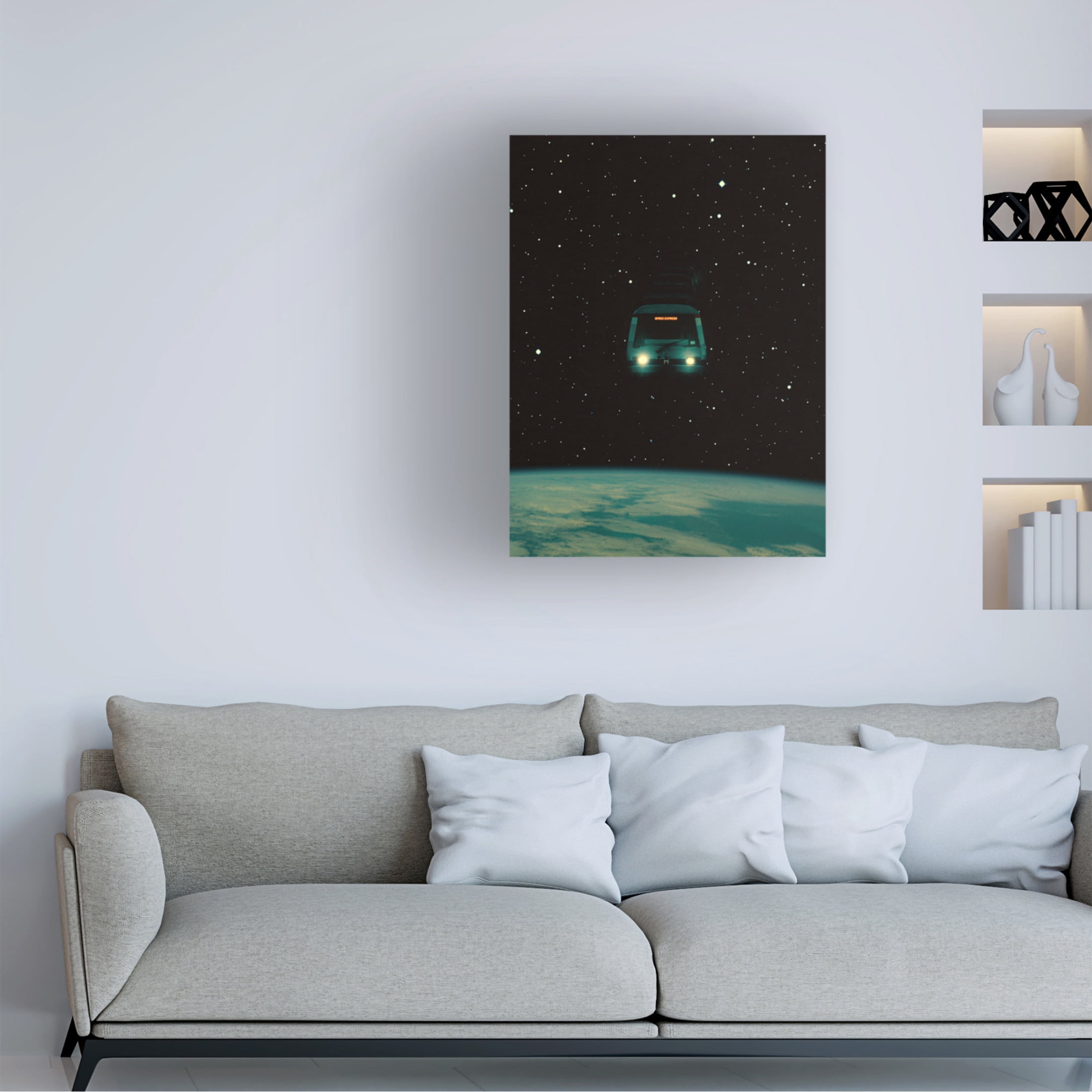 Trademark Fine Art Taudalpoi Space Express Canvas Wall Art
