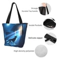 thumbnail image 4 of Balery A Wolf Barks Out A Window Bolsa de Hombro con Diseño, Bolsa Grande y Duradera, Bolsa Versátil para Compras, 4 of 6