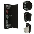 thumbnail image 4 of Depot E-Shop Baltimore Wall Mounted Shoe Rack With Mirror, Black, 4 of 7