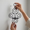 thumbnail image 5 of DefiDgd WWrought Iron Wall Mounted Candle Sconce Holder,Vintage Hollow-out Style Candle Stick Holder for Farmhouse Bedroom Living Room Dining Home Weddings Decoration(Black), 5 of 6