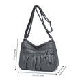 thumbnail image 4 of KXF Women Crossbody Handbags Waterproof Shoulder Bag Ladies Soft Leather Purse Satchel Multi Pocket Messenger Bag, 4 of 9