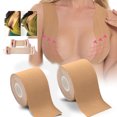 thumbnail image 3 of 1 Rouleau Ruban de Levage de Poitrine Protecteur Ajustable Autocollant Flexible Minimaliste Gainant Invisible Empêche l'Affaissement Autocollant de Poitrine Fournitures de Maquillage, 3 of 8
