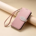 thumbnail image 7 of Leather For Google Pixel 10 Pro XL Case Leaf buckle zipper wallet  3-card  Flip Wallet Leather Case With Card Holder Magnetic Closure  Phone Cases Cover,Pink,For Pixel 10 Pro XL, 7 of 7