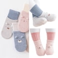 thumbnail image 2 of Baby Socks Toddler 0-5Y Nonslip Floor Socks Winter Warm Socks Foot Warmer Prewalker Socks for Indoor Wear Safe Hosiery, 2 of 9