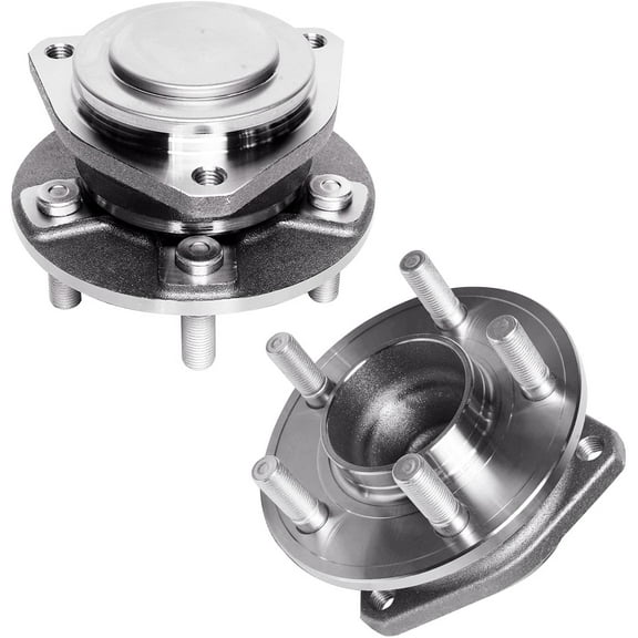 Detroit Axle - Front 2pc Wheel Bearing Hubs for RWD 12-20 Chrysler 300 Dodge Challenger Charger, 2 Wheel Bearing Hubs Assembly 2012 2013 2014 2015 2016 2017 2018 2019 2020 Replacement