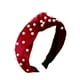 thumbnail image 1 of Diadema con Nudo Torcido Minnieouse Accesorios para el Cabello de Boda Perlas Rojo, 1 of 6