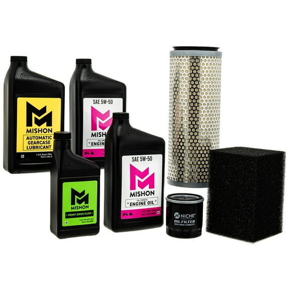 Mishon Full Service Oil Change Kit for Polaris Ranger 400 500 2010-2014 MK1012866