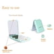 thumbnail image 4 of LED Light, 1X/3X Magnification Lighted Pocket Mirror, 2-Sided, Portable, Folding, Handheld, Small Compact Travel Mirror for Purses, Cyan, 4 of 4