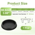 thumbnail image 2 of Uxcell Silicone Hole Plug, High Temp T Type Rubber Stopper Black 98.6mm 1 Count, 2 of 7