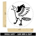 thumbnail image 2 of Archaeopteryx Winged Feathered Bird Like Dinosaur Self-Inking Rubber Stamp Ink Stamper - Red Ink - Medium 1 Inch, 2 of 7