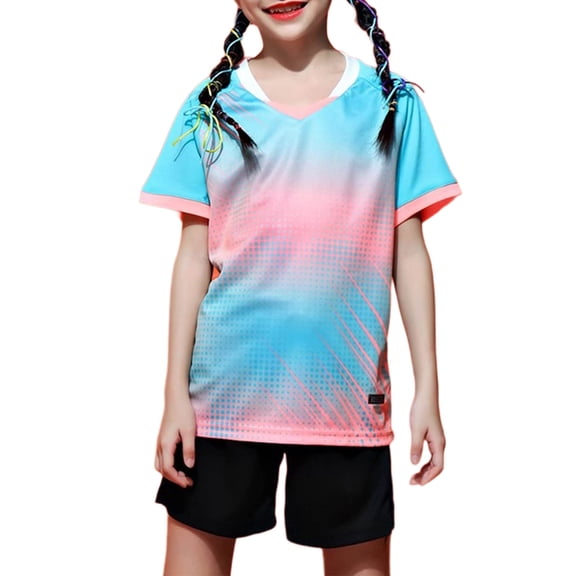 Ugoldhm Boys & Girls Soccer Uniform Set – Moisture-Wicking Jersey & Shorts, Youth Athletic Wear (4-17 Years)