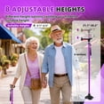 thumbnail image 4 of BigAlex Folding Walking Cane with Dual LED Lights, Adjustable Height Lightweight Walking Stick with Stable Rubber Base and Carrying Bag for Men Women and Seniors, 4 of 7