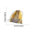 thumbnail image 3 of SCNOR Easter Treat Bags Small Drawstring Dustproof Pouches for Candy, Party Favors, Gifts - Yellow Polyester 5.5x6.3 Inch, 3 of 6