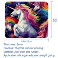 thumbnail image 5 of Unicorn Square Desk Mat Mousepad, 8.3x9.8 Inch Non-Slip Rubber Bottom, Printed Gaming Mousepad for Office and Gaming, 5 of 6