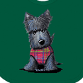 thumbnail image 4 of Inktastic Scottie Dog in Plaid Boys or Girls Baby Bib, 4 of 4