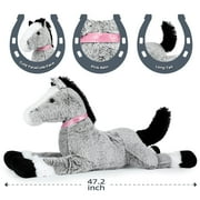 MaoGoLan 47 Giant Horse Stuffed Animal Large Stuffed Horse Plush Toy