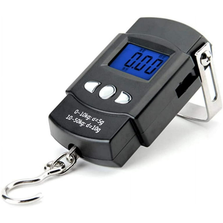 Portable 110lb/50kg Hanging Scale Digital Scale BackLight Electronic F –  Saltwater Blitz