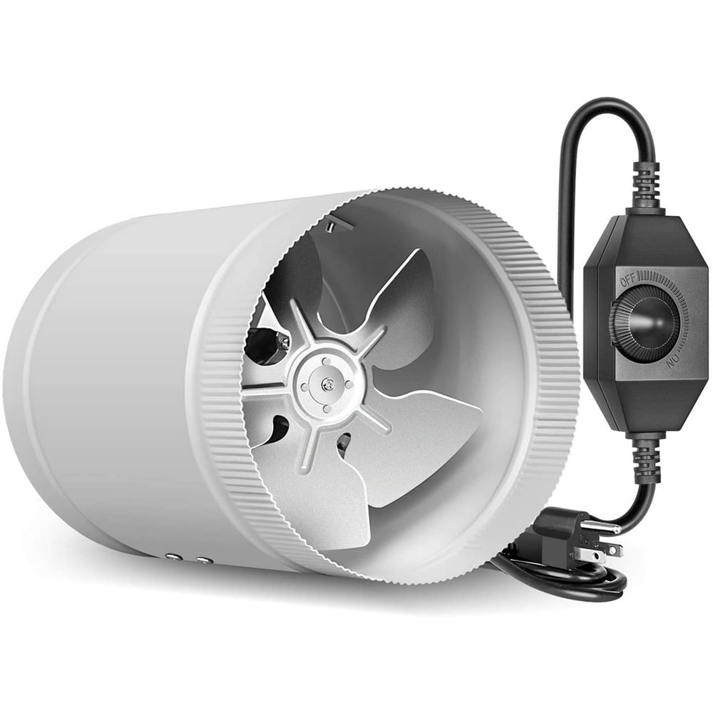iPower 8'' Ventilation Booster Fan with Speed Controller, HVAC Exhaust