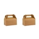 thumbnail image 4 of Billuyoard Caja de almacenamiento portátil para pasteles con asas, cajas de gran capacidad para alimentos, regalos diversos, caja de embalaje, Marrón 2piezas, 4 of 6