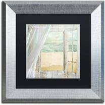 Trademark Fine Art "Summer Me I" Canvas Art by Color Bakery Black Matte, Silver Frame