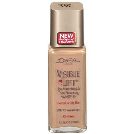 Loreal Visible Lift Line-Minimizing Oil-Free Makeup for Normal to Oily Skin, SPF 17, 1.0 fl. oz.