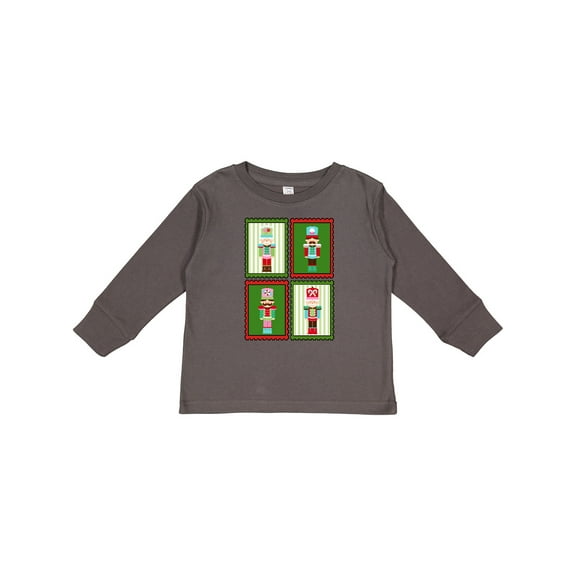 Inktastic Christmas Nutcracker Stamps Boys or Girls Long Sleeve Toddler T-Shirt