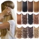 thumbnail image 3 of Una pieza rizada recta larga de la venda del alambre ningunas extensiones invisibles del pelo de las extensiones del pelo del clip, 3 of 3