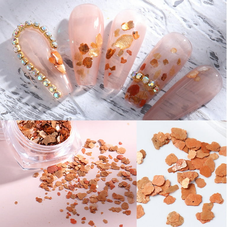 Natural Colored Mica Flakes,Mica Flakes Glitter,Mica Flakes Leaf,Chunky  Glitter Irregular Chips for Nail Arts Epoxy Resin Crafts Jewelry Making -  shape6 