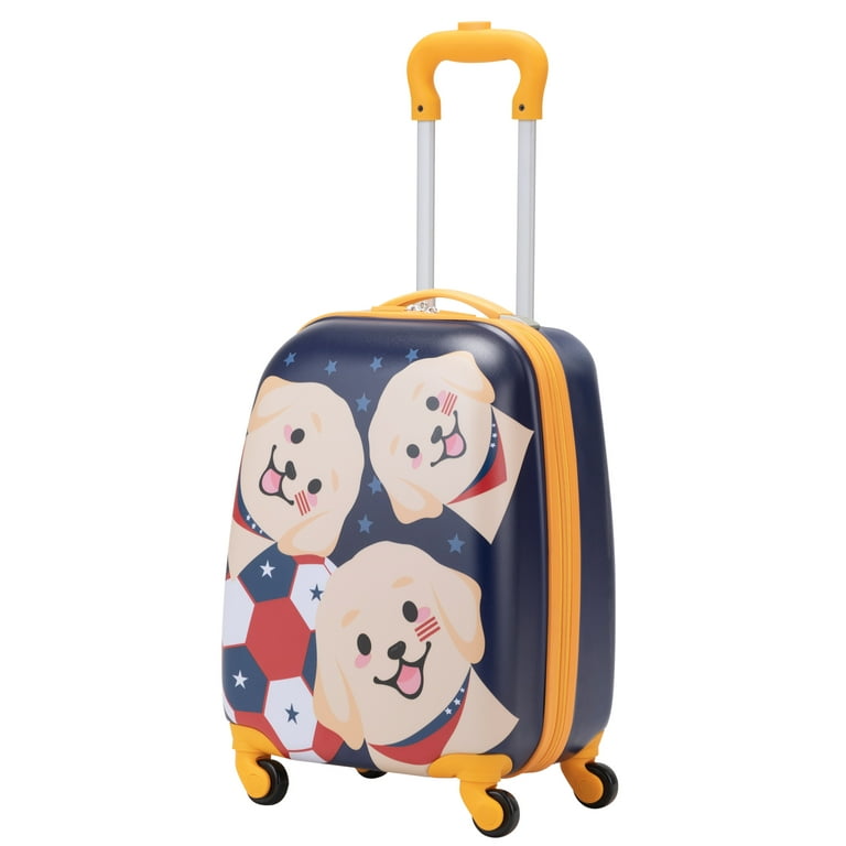 Lowestbest Kids Suitcase for Boys Girls 2Pcs Kids Suitcases and Luggage Rolling Suitcase for Kids Kids Carry on Luggage Set with Spinner Wheels