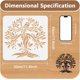 thumbnail image 2 of Plantillas de estarcido de pared Árbol de la Vida de 11,8" x 11,8", Mandala Mujer Árbol Plantillas de plástico reutilizables, 2 of 9