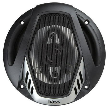 BOSS Audio - Onyx 6-1/2" 4-Way Car Speakers with Poly-Injected Woofer Cones (Pair) - Black and Chrome