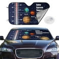 thumbnail image 2 of Kdxio Solar System Print Windshield Sun Shade,UV Rays and Sun Heat Protection,Sunshade for Car Windshield,Car Shade Front Windshield - Small, 2 of 6